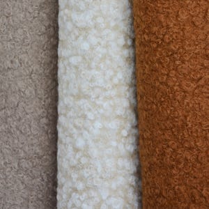 Tessuto Sherpa Boucle Teddy Bear per progetti di cucito fai da te