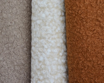 Sherpa Boucle Teddy Bear Fabric For DIY Craft Sewing Projects