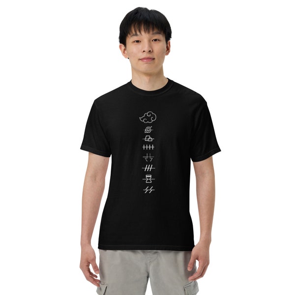 Akatsuki Renegade T-Shirt - Crossed Out Village Symbols (Naruto)
