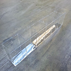 Large 25" Wide Clear Acrylic 6-Brochure Document Pamphlet Display Holder Wall-Mount or Tabletop - BRAND NEW!