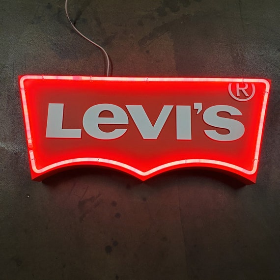 Levi's Denim Jeans LED (faux) Neon Illuminated Light-up