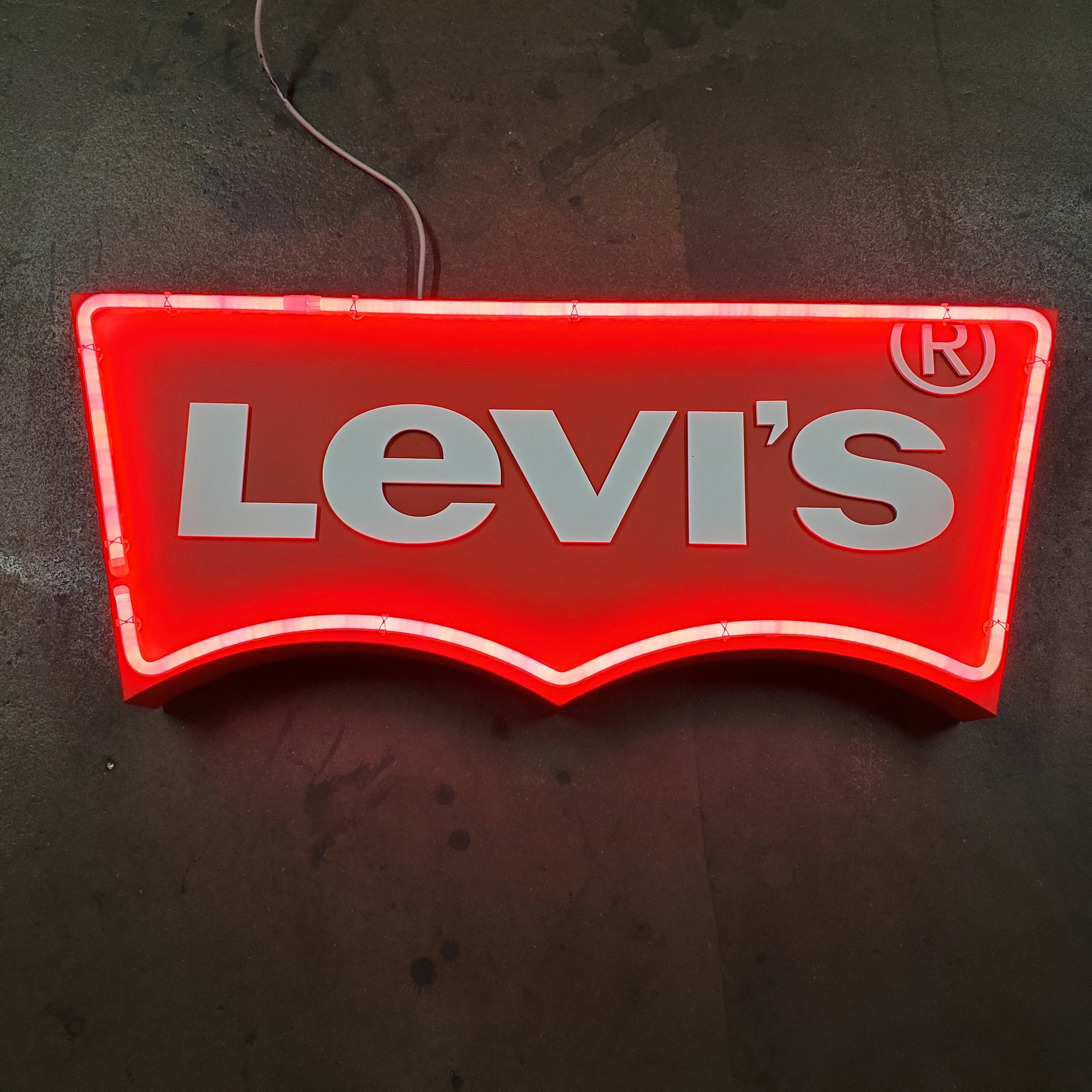 Levi's Denim Jeans LED (faux) Neon Illuminated Light-up Levi's Denim Jeans LED (faux) Neon Illuminated Light-up