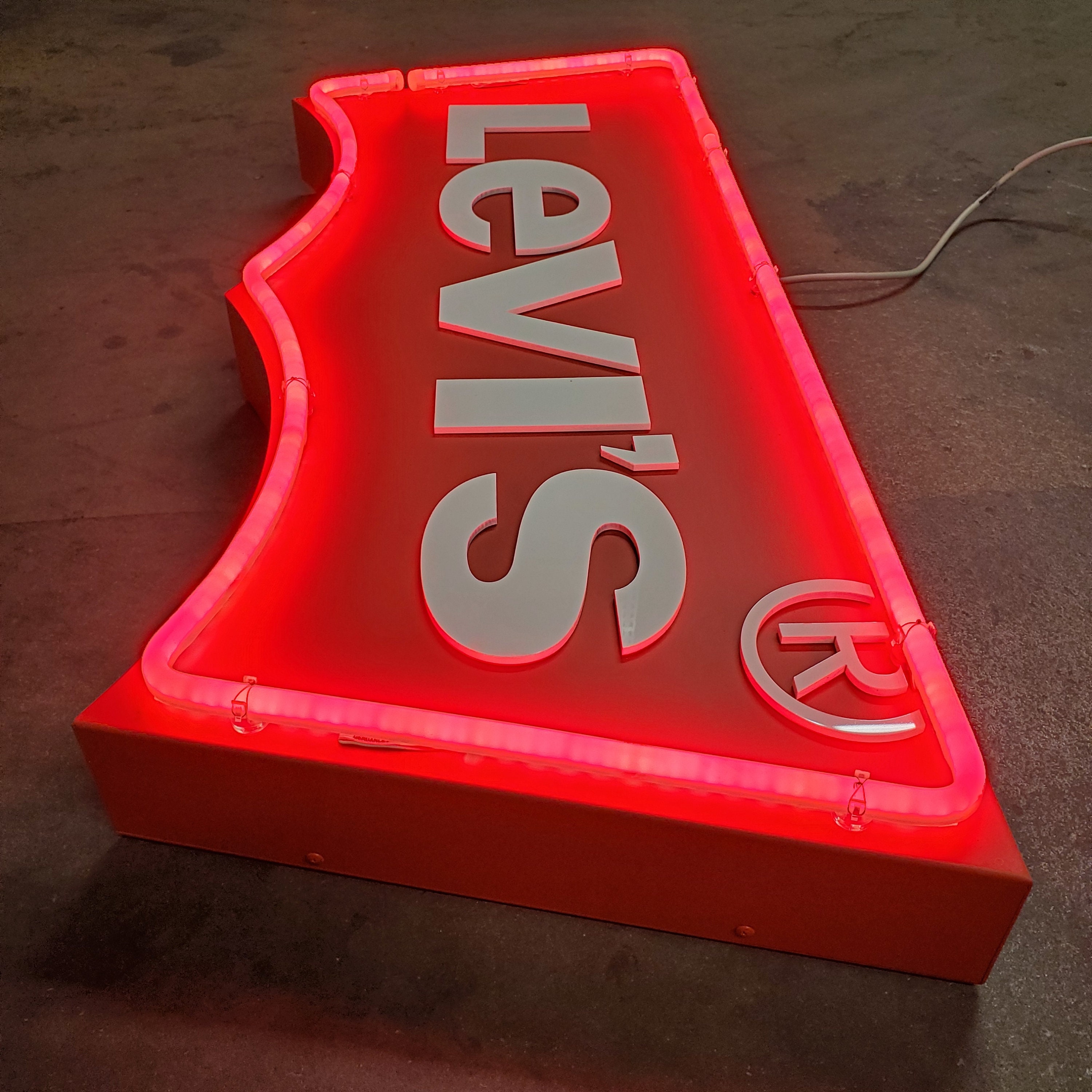 Levi's Denim Jeans LED (faux) Neon Illuminated Light-up Levi's Denim Jeans LED (faux) Neon Illuminated Light-up