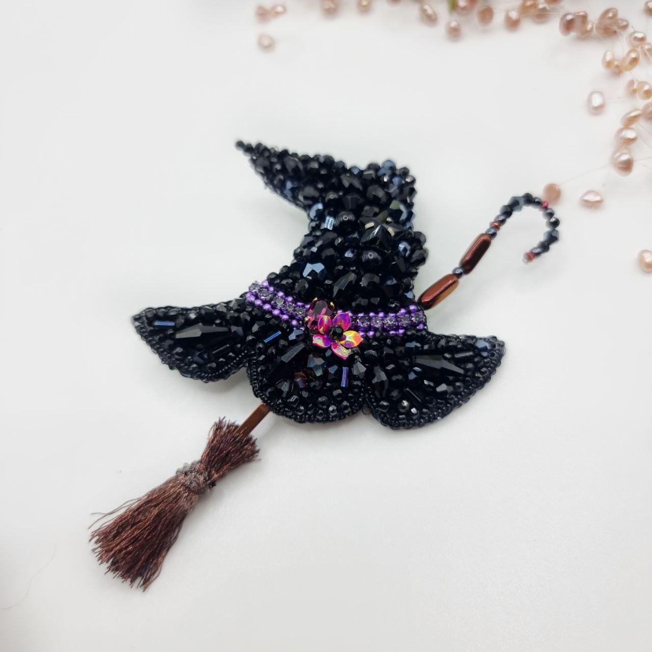 Broche En Forme De Citrouille Avec Strass - Pour Halloween