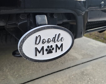 Doodle Mom Trailer Hitch Cover