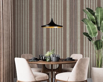 Linien gestreifte Tapete Minimal Tapete Grün Abziehen und Aufkleben Tapete Grün gestreifte Tapete Akzentwand mit Streifen Schlafzimmer Tapete