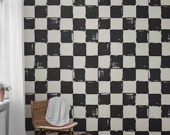 Papel de parede retrô, papel de parede preto e branco, papel de parede autoadesivo, papel de parede removível, papel de parede tradicional, papel sem cola