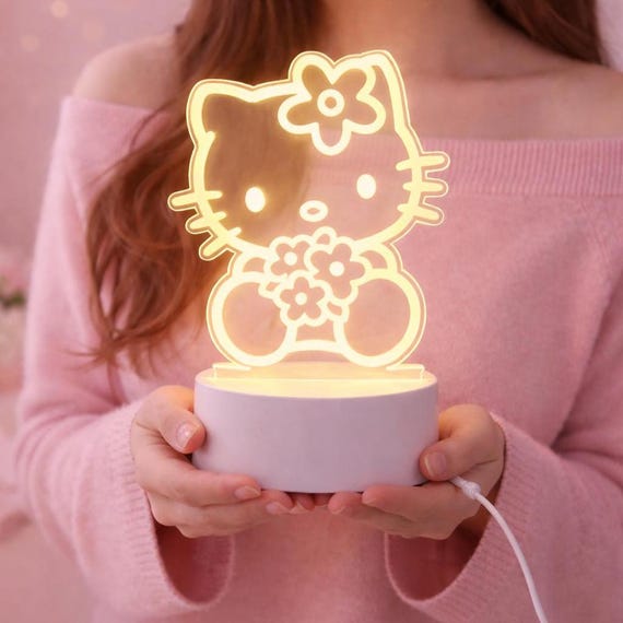 Hello Kitty Night Desk Light - Etsy