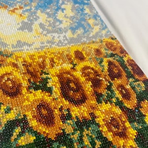 Sunflower Completed Diamond Painting.