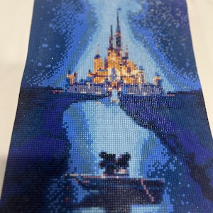 Disney Castle Completed Diamond Painting.