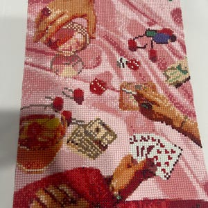 Pink Party Completed Diamond Painting.