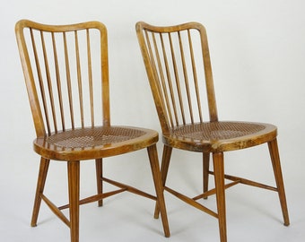 Conjunto de 3 cadeiras de jantar estilo Joaquim Tenreiro