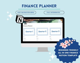Notion Finansplanerare, Notion Budgetmall, Notion Affärsmall, E-handel, Notion Budgetmall, Notion Personlig Planerare
