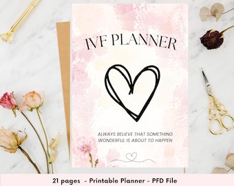 IVF Planner, IVF Journal, IVF Journey, Ivf Calendar, Medication tracker, Ivf Printable Planner, Ivf Gift
