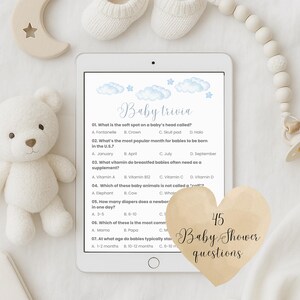 Baby Trivia Shower Game, Baby Trivia, Baby Shower Game Baby Shower Trivia Game Fun Baby Shower Trivia Game Baby Shower Trivia Game Printable