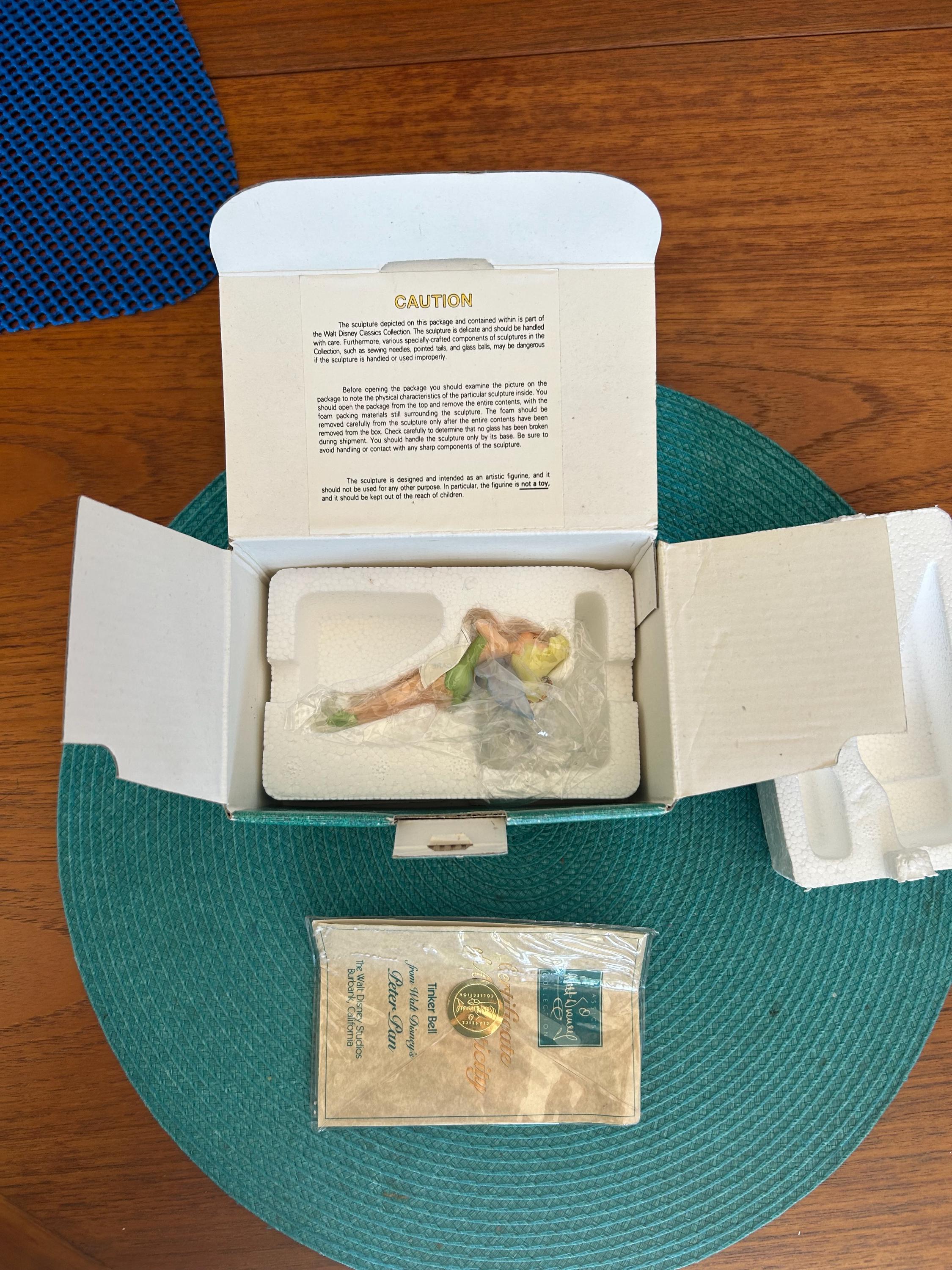 Walt Disney's Classic Collection Tinkerbell, With Certificate of