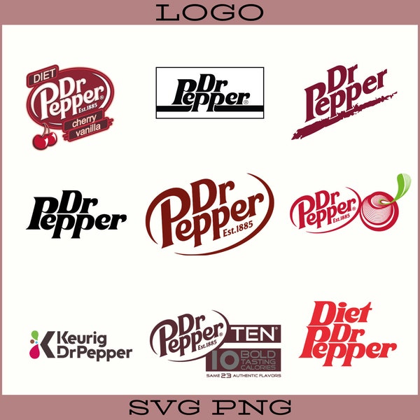 Drink Logo Prints Svg,Png,Pdf Stickers, Download Digital, Vector, Svg For Cricut, Cut Files, Clipart