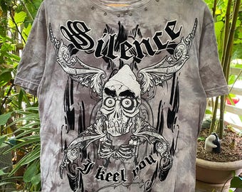 Y2K grunge style Skull & Wing Men's T-Shirt , Grunge , Y2K t shirt , Emo
