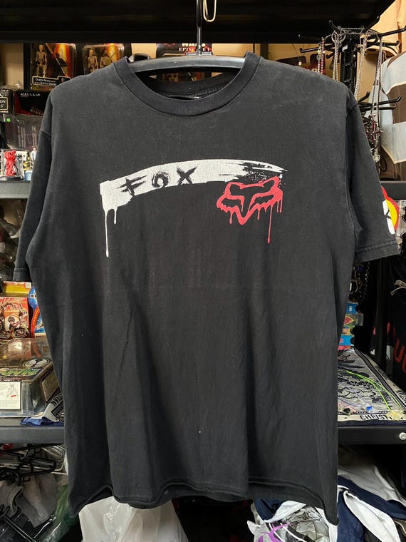 Vintage Y2K Fox Racing T Shirt Size M , Grunge , American Extreme