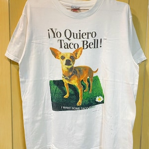 Vintage 90s Yo Quiero Taco Bell Promo T shirt L , Vintage Company tee , Vintage Cartoon t shirt , Cute T shirt , Vintage Dog t shirt
