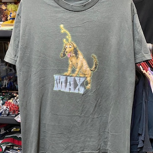 Vintage How The Grinch Stole Christmas Movie Max T-Shirt Green L Y2K Jim Carrey Dog , Vintage Cartoon T shirt , Vtg Movie Tee , Anime tee