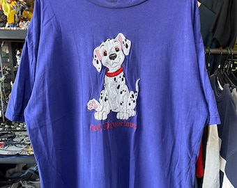 Vintage 90-tals Disney bedårande 101 dalmatiner t-shirt med besättning, vintage tecknad t-shirt, vintage film t-shirt, vintage Disney t-shirt, tecknad serie