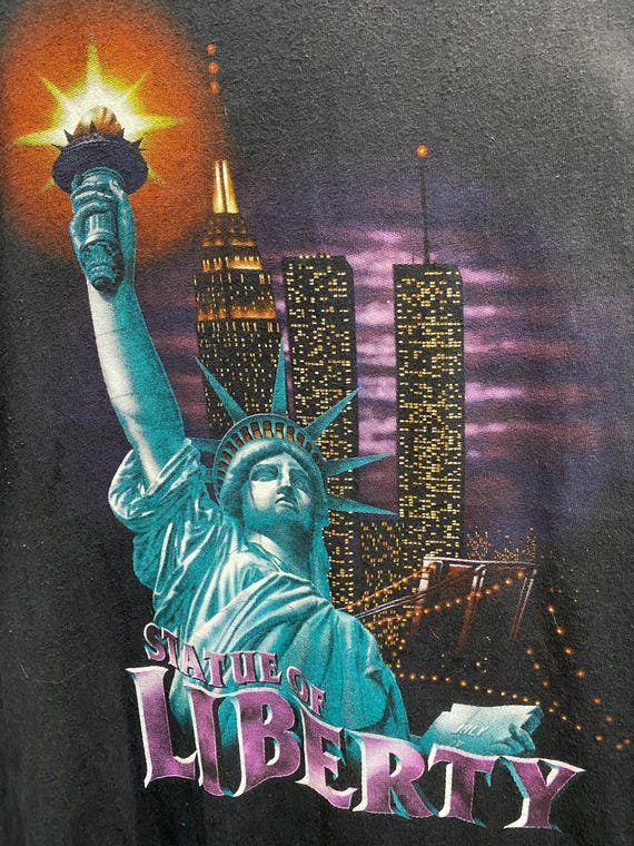 Vintage 90s Statue of Liberty T-shirt Size L , Liberty