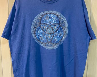 Vintage 90s Geometric Art Drawing T-shirt Size XL - Etsy
