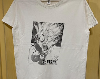 Dr. Stone Anime Promo T Shirt Size M , Anime Tee , Vintage Anime t shirt