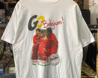 Qualy-t 90s Vintage T-shirt World Cup 98 Frankreich Fussball