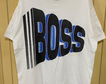 Vintage 90s Y2K BOSS Graffiti by IG Design T-Shirt XL , Hiphop , Skateboard t shirt , Skate T-Shirts , Streetwear