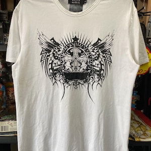 Y2K grunge style Cross Wing Men&#39;s T-Shirt XL=L(Us) , Grunge , Y2K t shirt , Emo