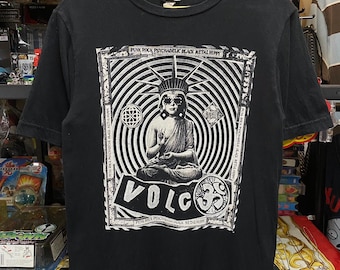 Camisetas vintage Volcom Skateboard punk rock, psicodélicas, black metal, hippies, tallas S (raras), camisetas de skate, artículos de calle
