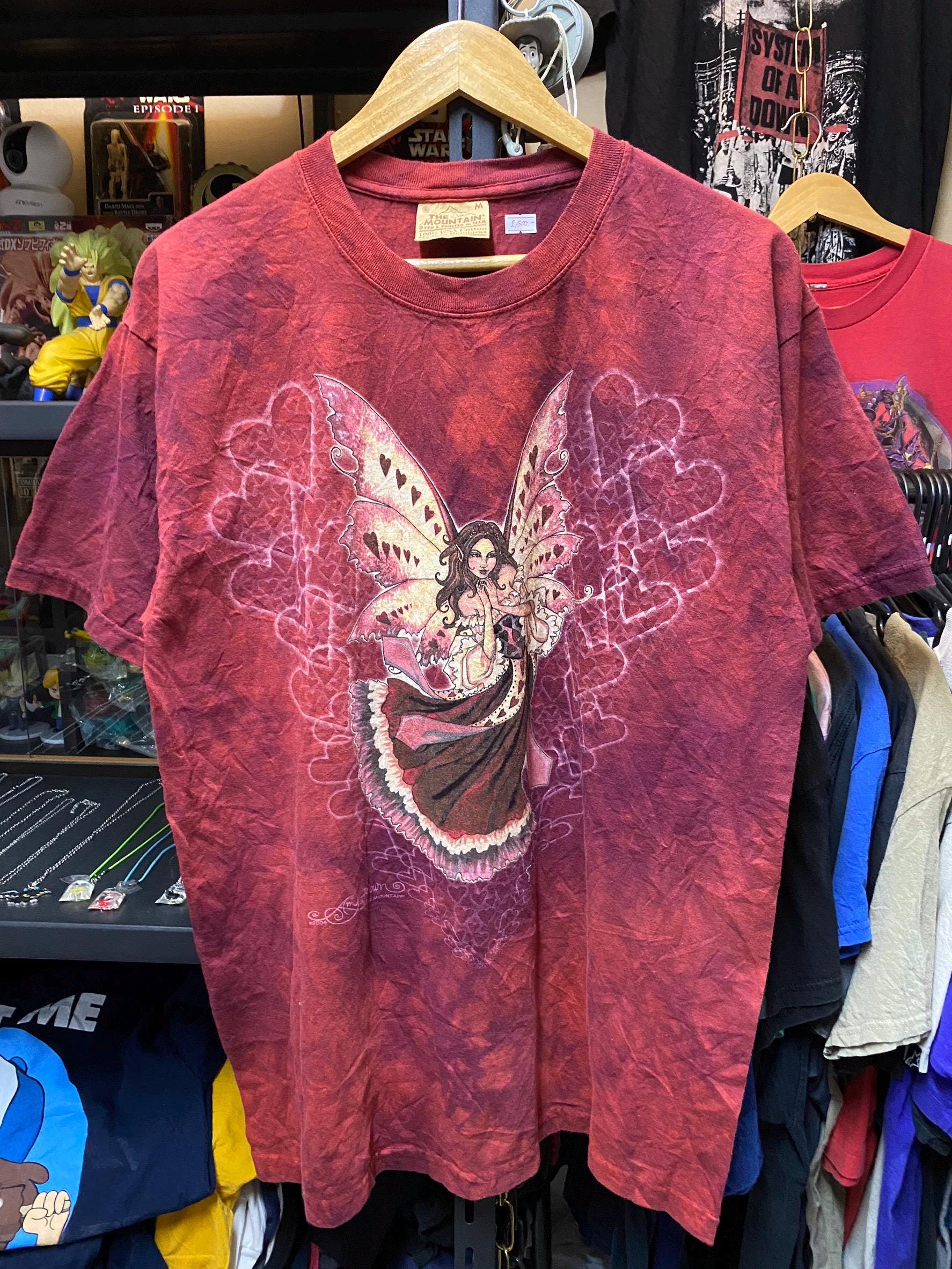 thumbnail image 2 of The Mountain Water Dragon Fairy Mermaid T-Shirt – Ann Stokes Art – Short Sleeve, Blue, S-3XL 2 of 6