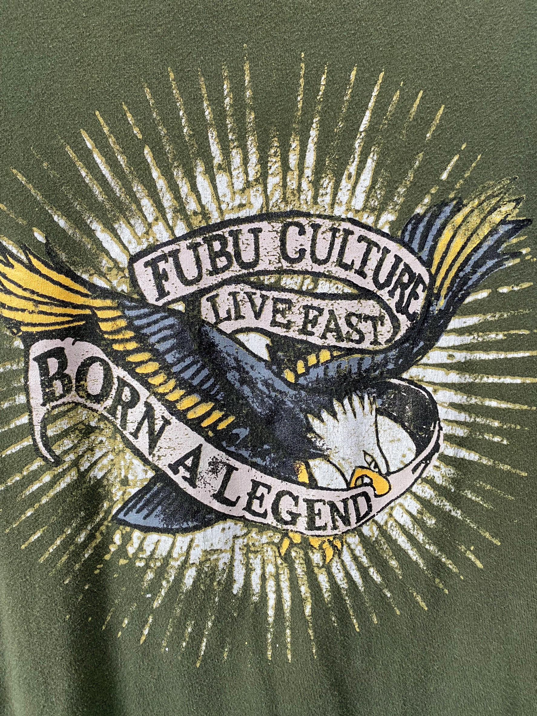 ヴィンテージ Y2K FUBU Tシャツ サイズXS、スケートTシャツ、グランジ 