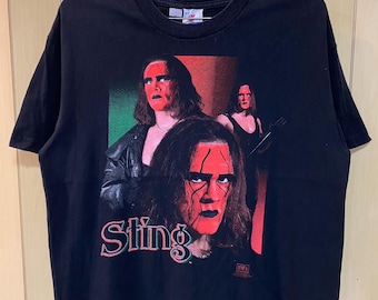 Sting Vintage 90s WCW NWO WWF Wrestling T-shirt - Single Stitch