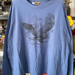 Y2K grunge style eagle Graphic Print Men&#39;s T-Shirt , Grunge , Y2K Wing t shirt