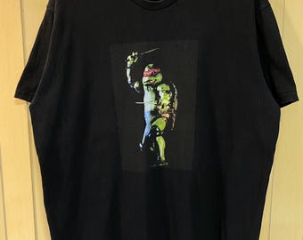 Vintage Y2K Supreme Raphael Ninja Turtle T-shirt XL , Skateboard T