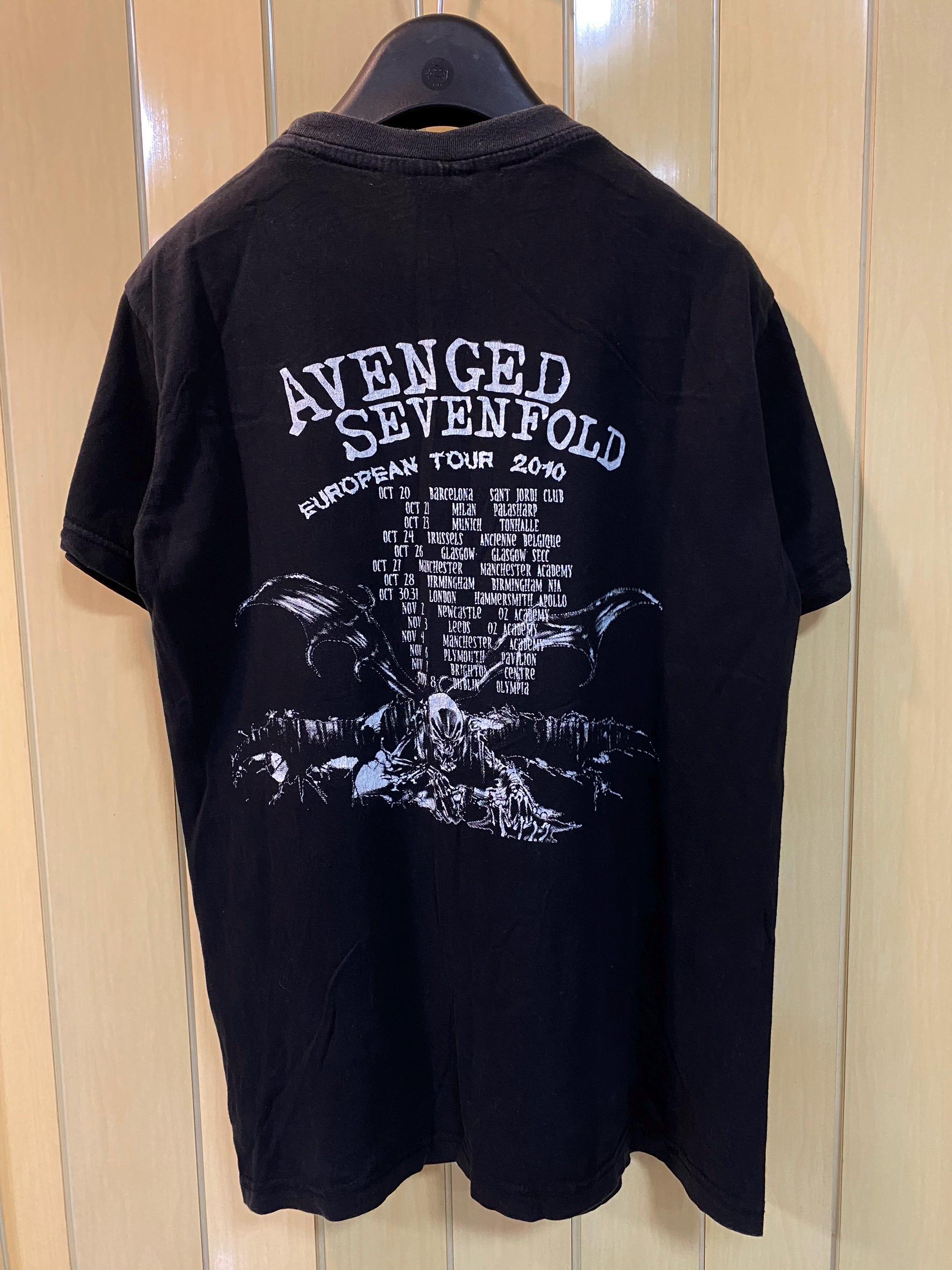 Vintage Avenged Sevenfold European Tour 2010 T Shirt , Band