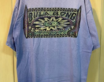 Maglietta vintage anni '90 BULABONG con grafica tribale, taglia L (molto rara), maglietta da surf vintage, maglietta in stile surf, maglietta da surf, abbigliamento da surf, maglietta Palody