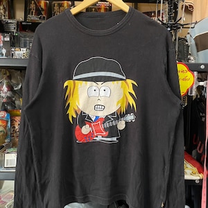 Vintage SOUTH PARK x ACDC Band T-Shirt (Rare) , Parody t shirt , Vintage Cartoon T-shirt , Vintage South Park t shirt , Cartman