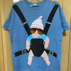 Vintage Warner Bros Hangover Babytrage Herren T-Shirt L , Warner Bros , Cartoon T shirt , Movie Tee