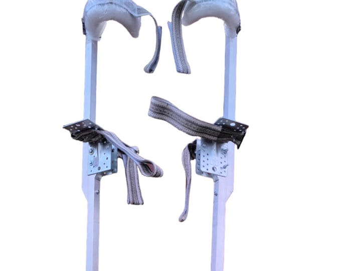 Handcrafted Aluminum Circus Stilts: Performer Parade Costume Accessory