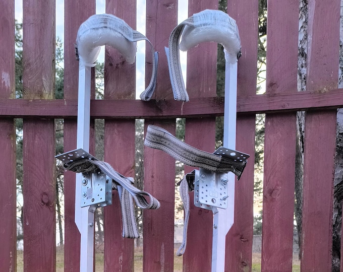 Handcrafted Aluminum Circus Stilts: Performer Parade Costume Accessory