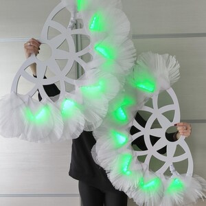 LED Feather Fans – Light Up Dance Props, Stage & Burlesque Show image 3