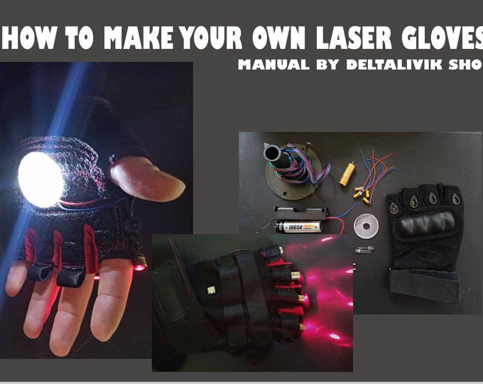DIY Laser Gloves Tutorial – How to Make Red & Green Gloves (Digital Download)