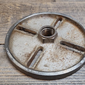 Vintage Delta Rockwell 12&quot; wood lathe 6&quot; Face Plate 1&quot; X 8 TPI, Woodworking Tools, Antique Tools, Woodworking Lathe Old Tools 1224-029