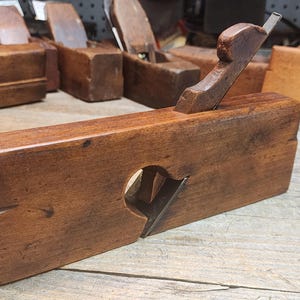 Vintage Unbranded Straight Wood Moulding Plane, Woodworking Tools, Antique Tools, Old Wood Plane, Old Tools, Woodworker Gift 0425-001