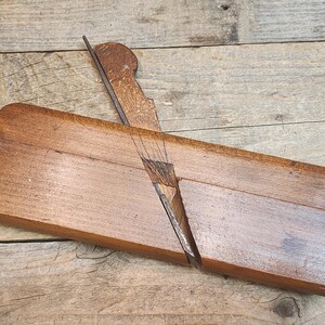 Vintage Way & Sherman nr. 14 schaaf voor houtvormen, rond, houtbewerkingsgereedschap, antiek gereedschap, oud houten schaaf, oud gereedschap, cadeau 0425-006