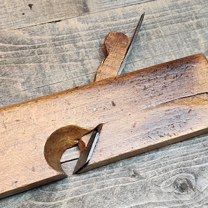 Antique Wood Molding Plane Unbranded, Woodworking Tools, Woodworking Plane, Old Tools, Gift for Woodworker, Dad Gift 1224-013
